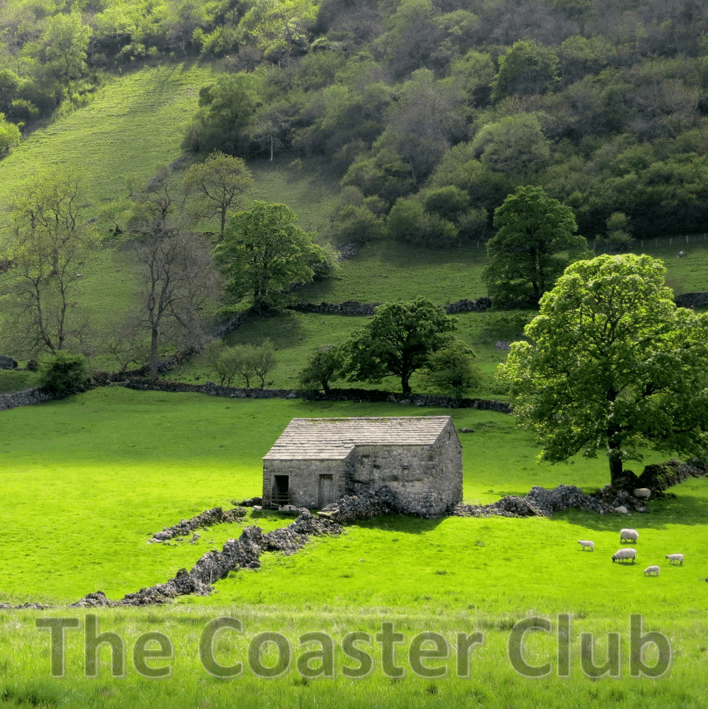 rustic sheep barn set in surrounding Wharfedale landscape