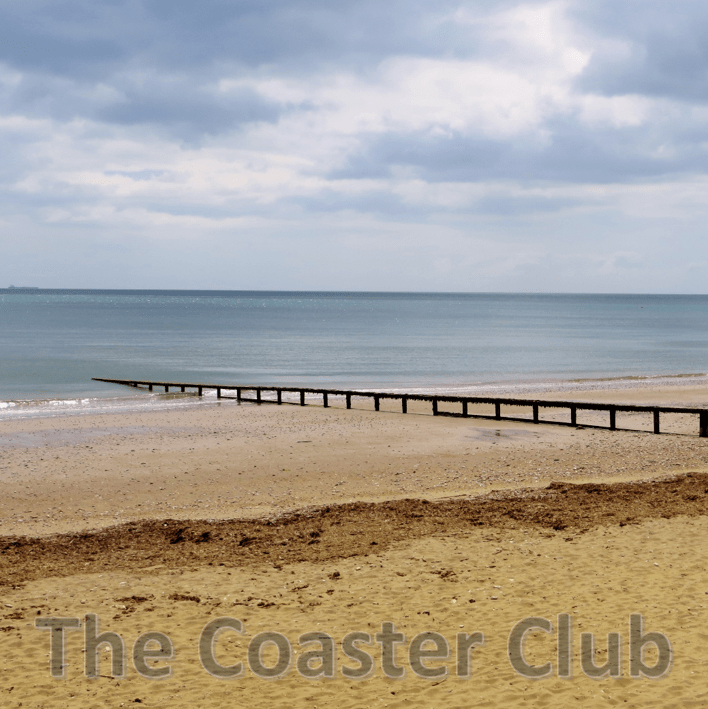 view of the shoreline at Shanklin Beach on the Isle of Wight